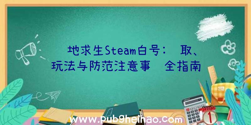 绝地求生Steam白号:获取、玩法与防范注意事项全指南