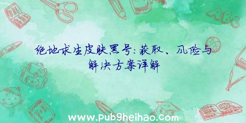 绝地求生皮肤黑号：获取、风险与解决方案详解