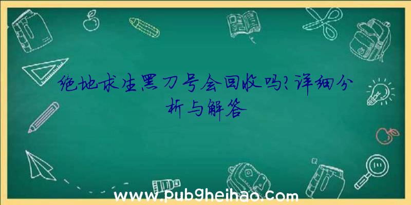 绝地求生黑刀号会回收吗？详细分析与解答