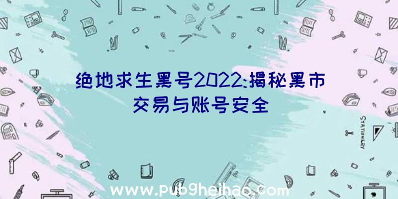 绝地求生黑号2022:揭秘黑市交易与账号安全
