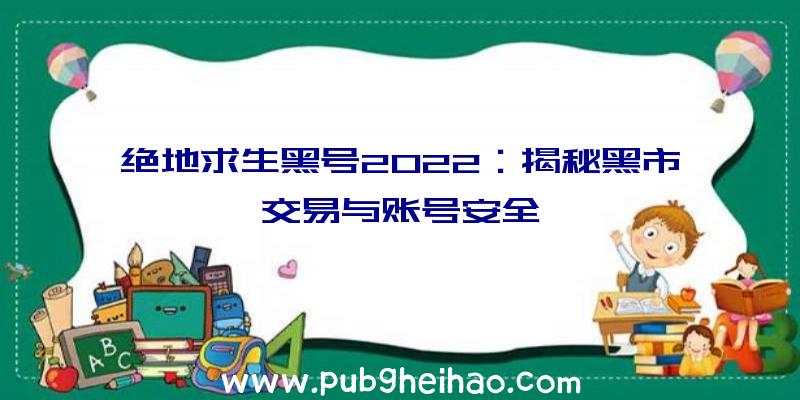 绝地求生黑号2022：揭秘黑市交易与账号安全